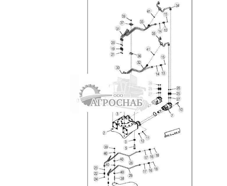 Комплект привода поворотного круга (с муфтой) (Grade Pro) - ST792261 713.jpg